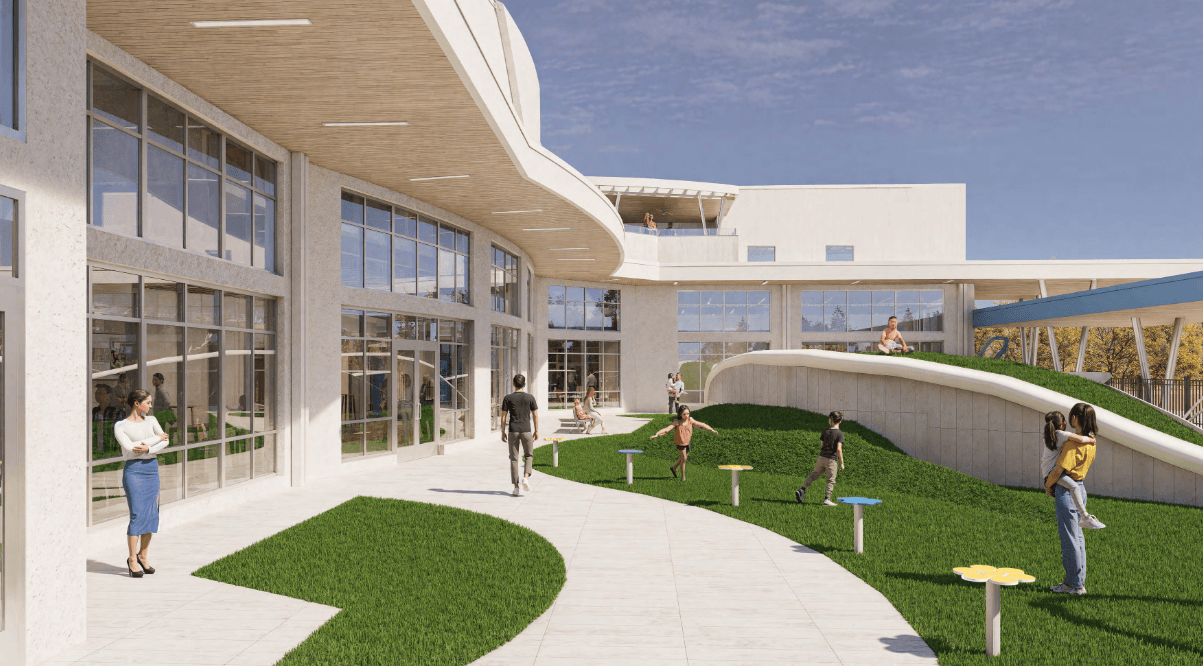 Rendering of the CCA K-2 School Building.