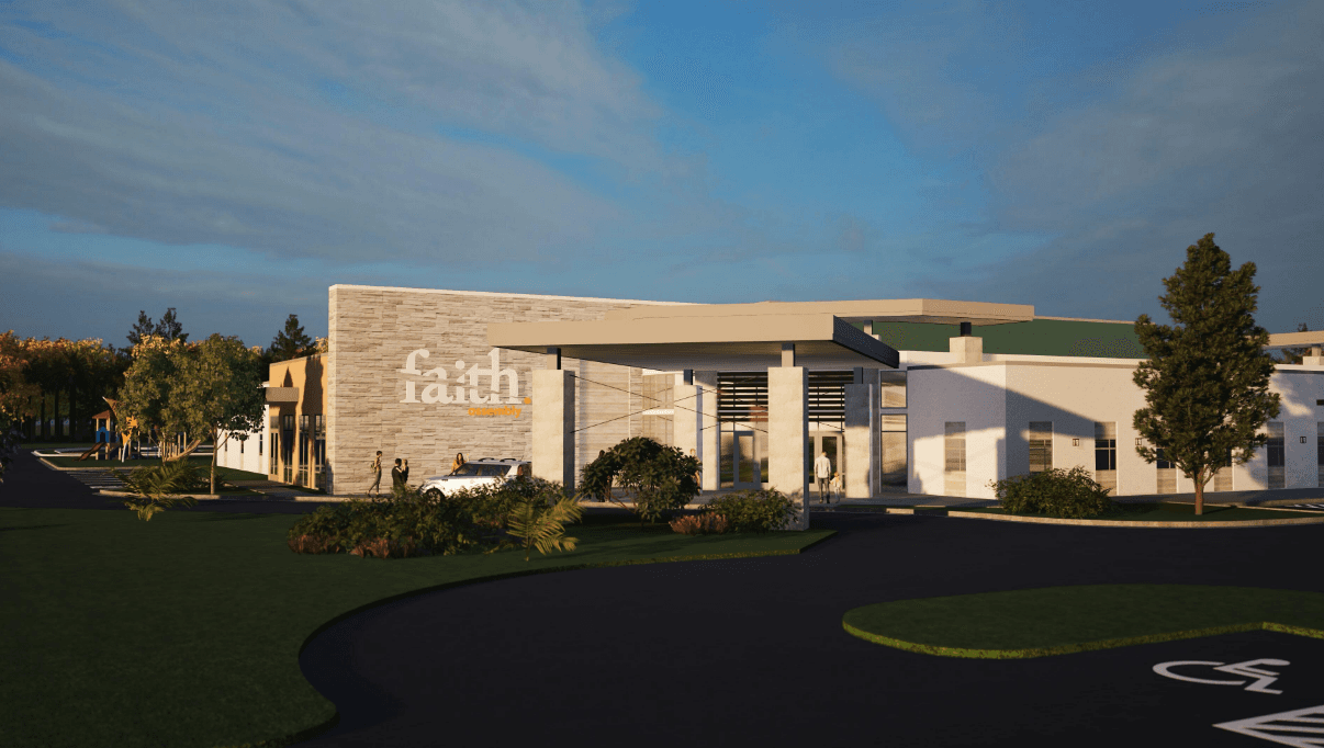 Rendering of the Faith Assembly Narcoossee project.